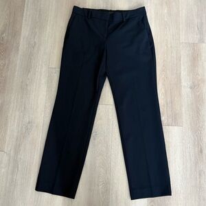 Ann Taylor The Straight Pant Size 8 Deep Navy Blue Classic Timeless Work Stretch